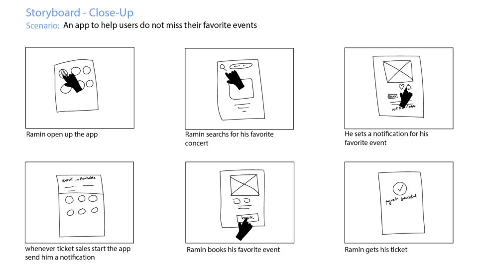 Storyboard - Close-Up